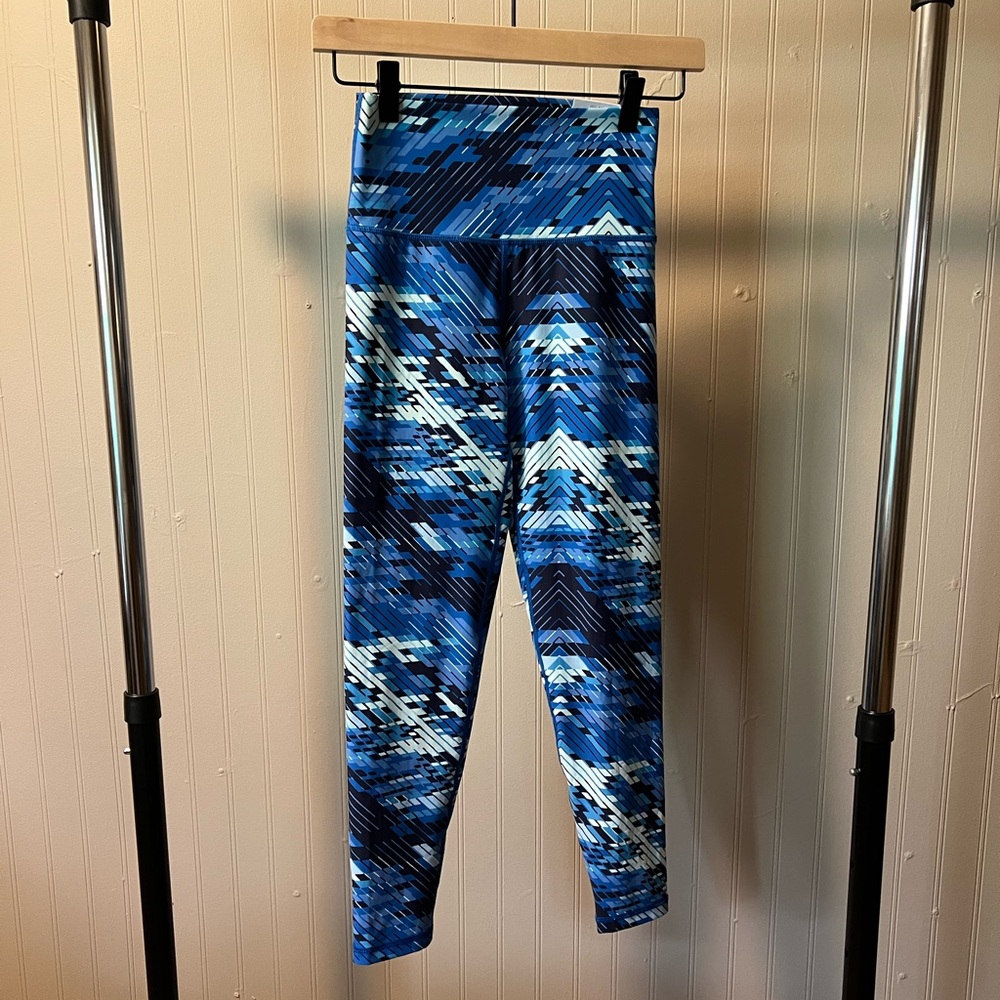 aerie 7/8 Legging - High Rise - NWT - Size Small - Color Blue Patterned